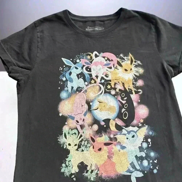 Design by Humans Junior’s XL Empowering Artists black Pokemon t-shirt. - Picture 1 of 6